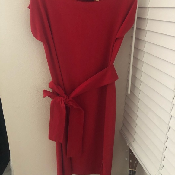 Robert Bernard Pure China Silk Dress w/ Tie - Picture 3 of 4